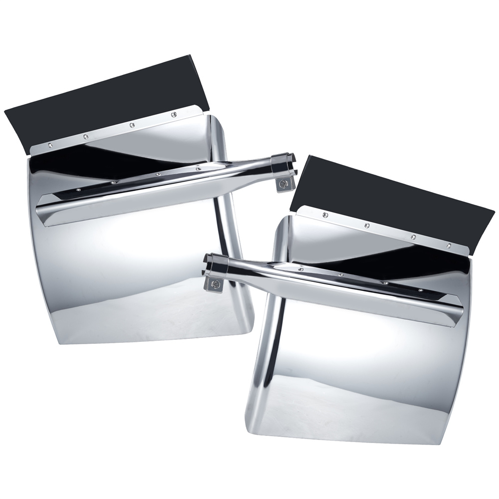 Heavy Duty Quarter Fender For Semi Truck & Trailers Universal Fit | Stainless Steel | Easy Bolt-On Installation, 1 Set (Triangle)