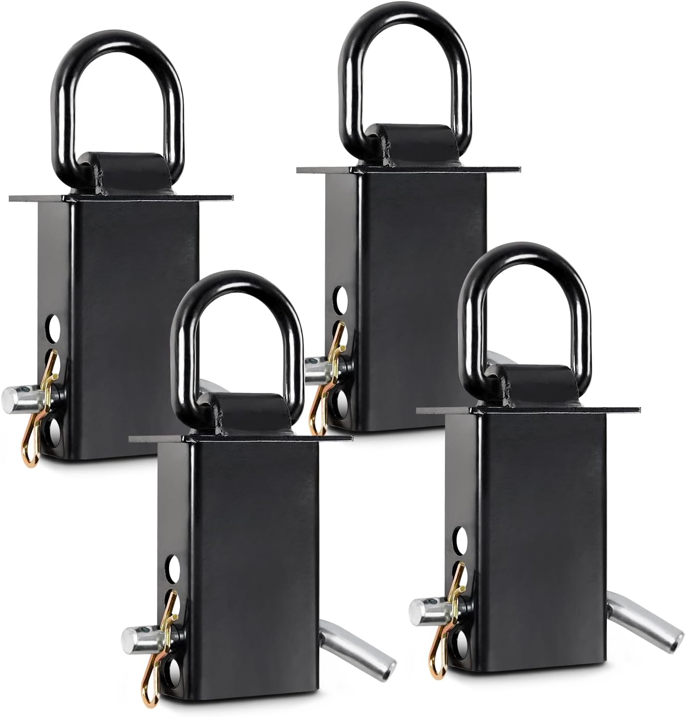 Stake Pocket D Ring Heavy Duty Adjustable Trailer Stake Pocket, Load Limit 5400lbs & 4 Holes for Adjustment, Removable Stake Pocket D-Ring Tie Downs Utility for Flatbed Trucks